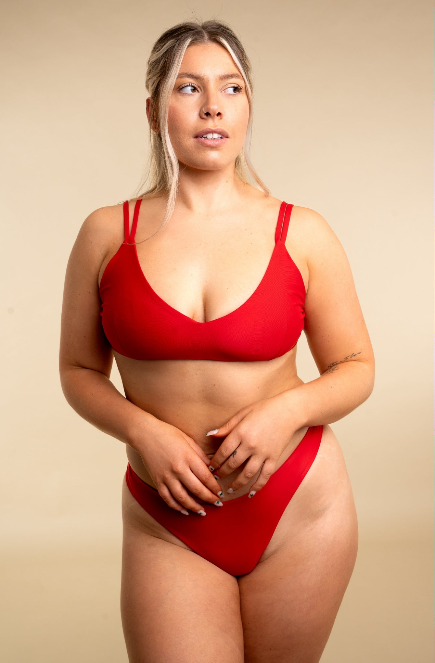 Poppy Red Bali Bikini Top